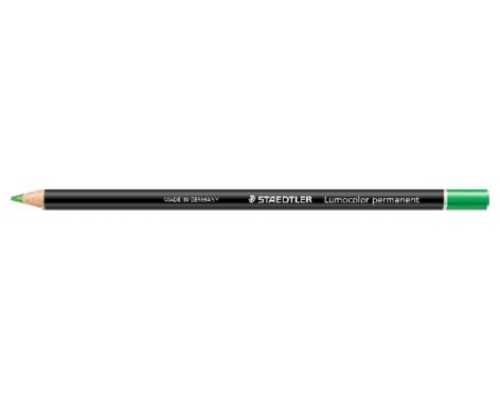 LAPIZ ESPECIAL LUMOCOLOR PERMANENT GLASOCHROM 108 20, VERDE STAEDTLER 108 20-5 (MIN12) (Espera 4 dias)